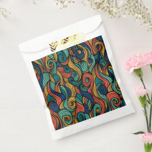 Farbenfrohe Paisley-Swirbel-Boutique-Geschenktasch Geschenktütchen