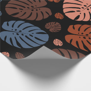 Farbenfrohe Palmwedel Geschenkpapier