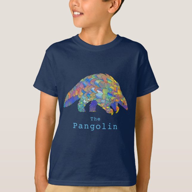 Farbenfrohe Pangolin gefährdete Tiergiftigkeit Kun T-Shirt (Vorderseite)
