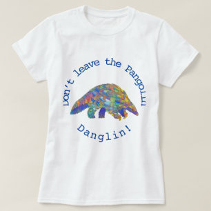 Farbenfrohe Pangolin gefährdete Tierwelt Art T-Shirt