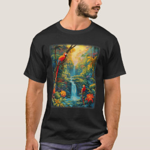 Farbenfrohe Papageien Regenwald Dschungel Macaw Pa T-Shirt