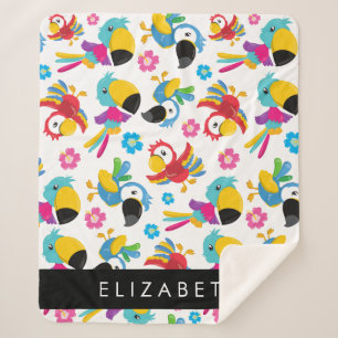 Farbenfrohe Papageien, tropische Papageien, Ihr Na Sherpadecke