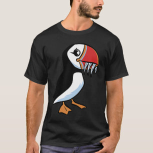 Farbenfrohe Papageientaucher Vogel Realistische Pa T-Shirt