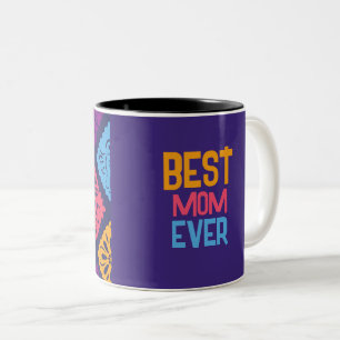 Farbenfrohe Papel Picado Fiesta-Muster-Tasse – Cus Zweifarbige Tasse