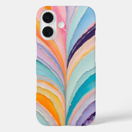 Farbenfrohe Papier Collage Art iPhone Fall iPhone 16 Hülle