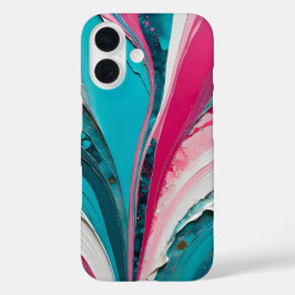 Farbenfrohe Papier Collage Art iPhone Fall iPhone 16 Hülle