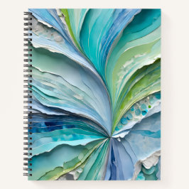 Farbenfrohe Papier Collage Art Spirale Notebook Notizbuch