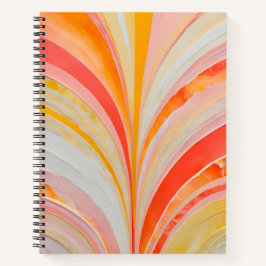 Farbenfrohe Papier Collage Art Spirale Notebook Notizbuch