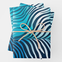 Farbenfrohe Papierblätter für tierische Prints Geschenkpapier Set