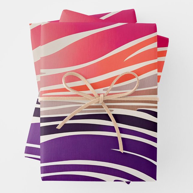 Farbenfrohe Papierblätter für tierische Prints Geschenkpapier Set (Von Creator hochgeladen)