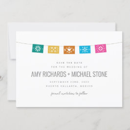 Farbenfrohe Papierflachkarte