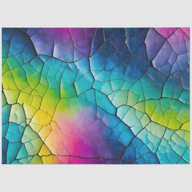 Farbenfrohe Papierhandtaschentuch Seidenpapier (Vorderseite)