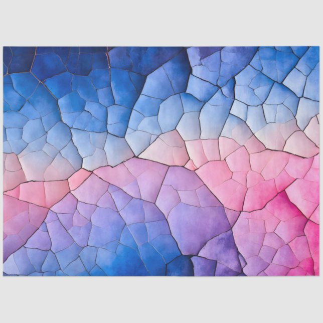 Farbenfrohe Papierhandtaschentuch Seidenpapier (Vorderseite)