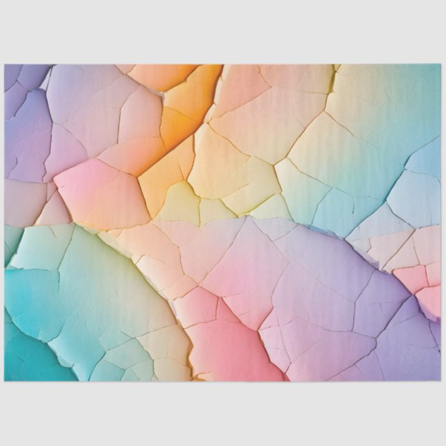 Farbenfrohe Papierhandtaschentuch Seidenpapier (Vorderseite)