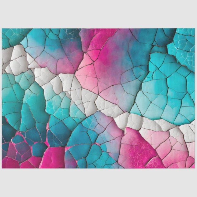 Farbenfrohe Papierhandtaschentuch Seidenpapier (Vorderseite)