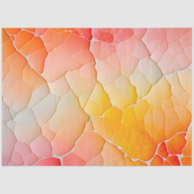 Farbenfrohe Papierhandtaschentuch Seidenpapier (Vorderseite)