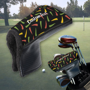 Farbenfrohe Paprikaschoten Pattern Golf Head Cover Headcover