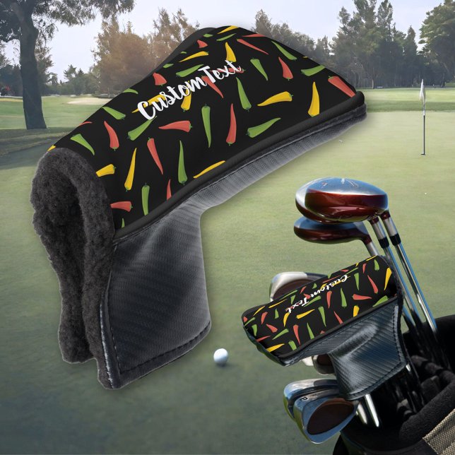 Farbenfrohe Paprikaschoten Pattern Golf Head Cover Headcover (Von Creator hochgeladen)