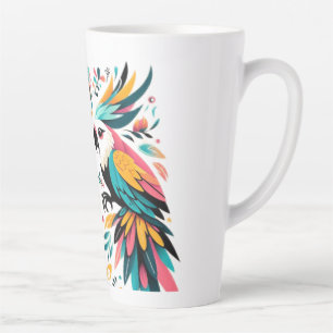 Farbenfrohe Parks Tropische Kunst Milchtasse