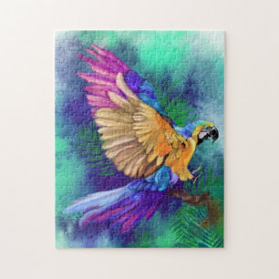 Farbenfrohe Parrot Jigsaw Puzzle Malerei