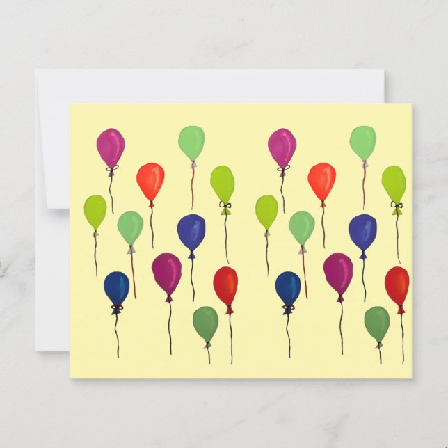 Farbenfrohe Partyballons (Vorderseite)