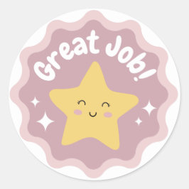 Farbenfrohe Pasta Niedliche tolle Arbeit für Kinde Runder Aufkleber