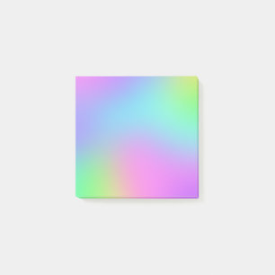 Farbenfrohe Pastel Blur Gradient Notes Post-it Klebezettel