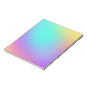 Farbenfrohe Pastel Gradient Notizblock