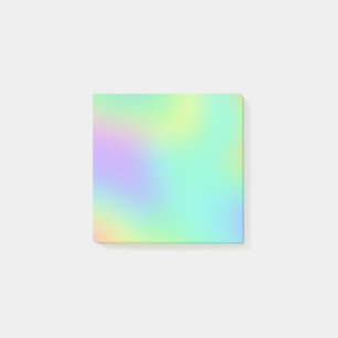 Farbenfrohe Pastel Gradient Post-it Klebezettel