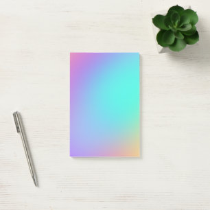 Farbenfrohe Pastel Gradient Post-it Klebezettel