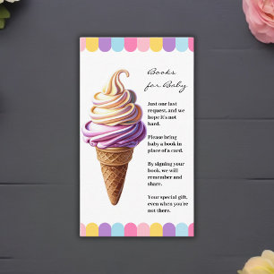 Farbenfrohe Pastel Ice Cream Sundae Kinderdusche Begleitkarte
