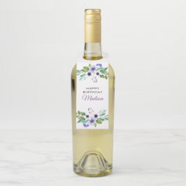 Farbenfrohe Pastel Tones Bouquet Flaschenanhänger