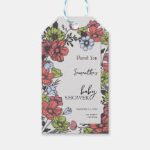 Farbenfrohe Pastel Wildblume Kinderdusche