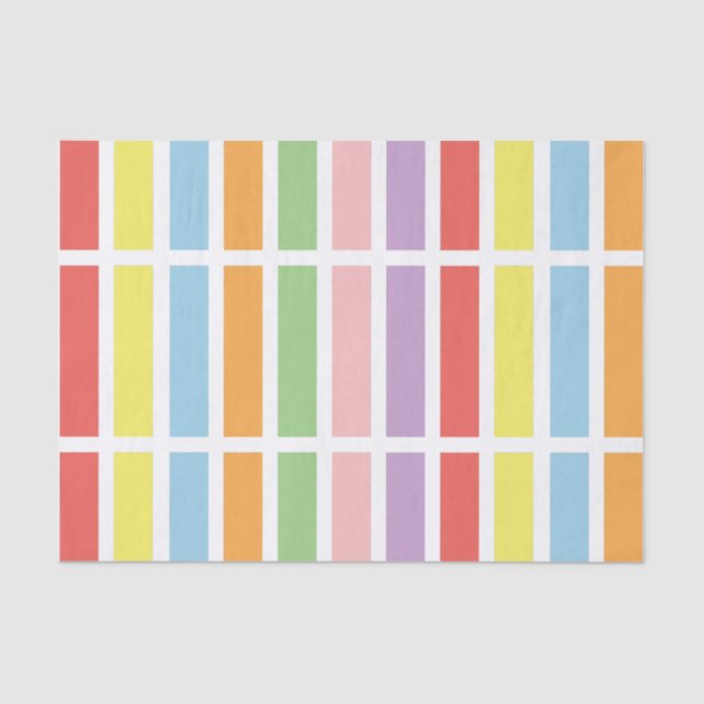 farbenfrohe Pastell Hues Seidenpapier (Vorderseite)