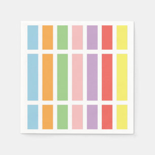 farbenfrohe Pastell Hues Serviette
