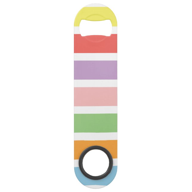 farbenfrohe Pastell Hues Speed Flaschenöffner (Vorderseite)
