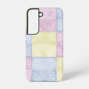 Farbenfrohe Pastell-Patchwork Samsung Galaxy Hülle