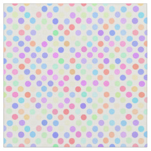 farbenfrohe Pastell-Polka-Punkte Stoff