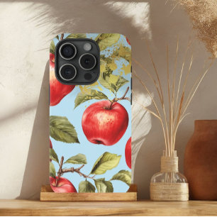Farbenfrohe Pastellfarben Blau, Rot und Gold Apfel Case-Mate iPhone Hülle