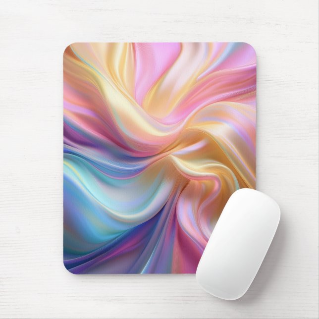 Farbenfrohe Pastellseide Mousepad (Mit Mouse)