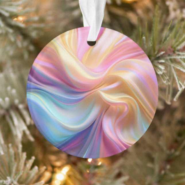 Farbenfrohe Pastellseide Ornament (Baum)