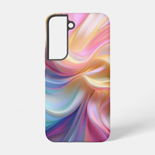 Farbenfrohe Pastellseide Samsung Galaxy Hülle (Rückseite)