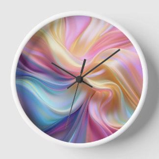 Farbenfrohe Pastellseide Uhr
