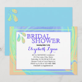 Farbenfrohe Pastelltafel Paint Swirl Vorlage