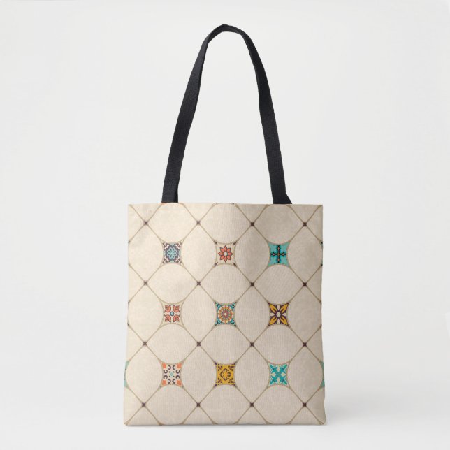 Farbenfrohe Patchwork Islam Arabisch Tile (Vorderseite)