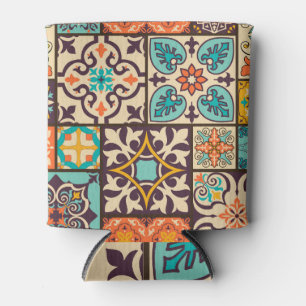 Farbenfrohe Patchwork Islam Motifs Tile Dosenkühler