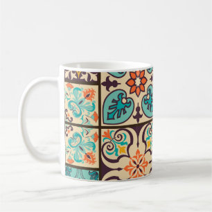 Farbenfrohe Patchwork Islamische Majolika Kaffeetasse