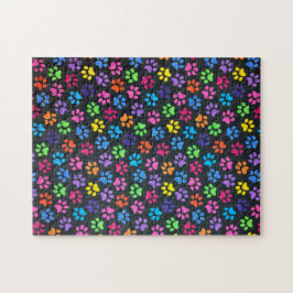 Farbenfrohe Paws Puzzle