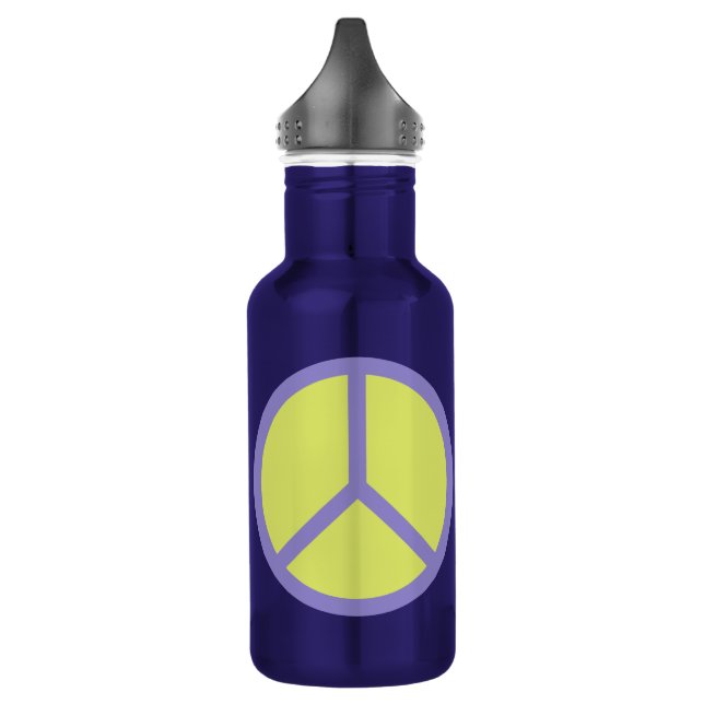 Farbenfrohe Peace Schild Wasserflaschen Trinkflasche (Links)