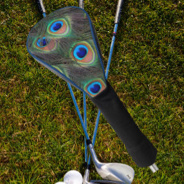Farbenfrohe Peacock Feather Eyespot Muster Golf Headcover